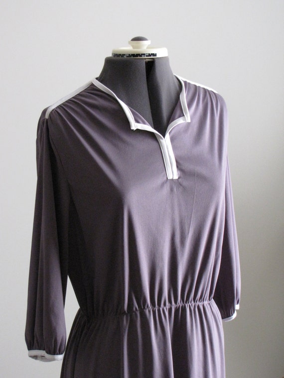 Vintage Women's 1970's Purple Lavender 3/4 Sleeve… - image 2