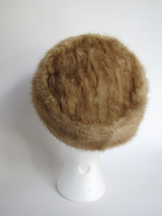 SALE Vintage Pill Box Fur Hat - image 3