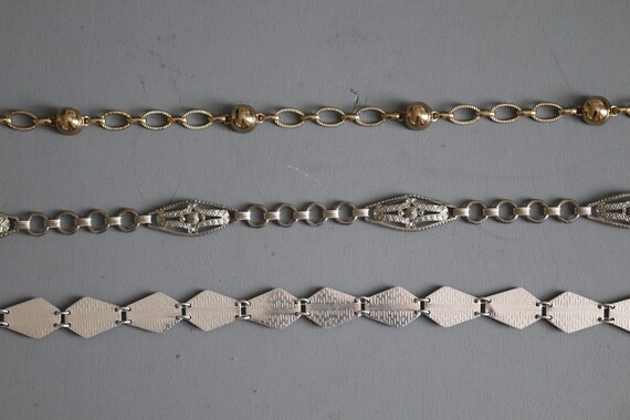 YOUR CHOICE:  Vintage Silver or Gold Tone Metal S… - image 2