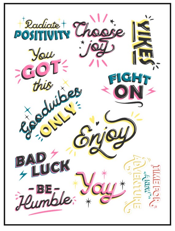 Positive Affirmation Stickers Etsy