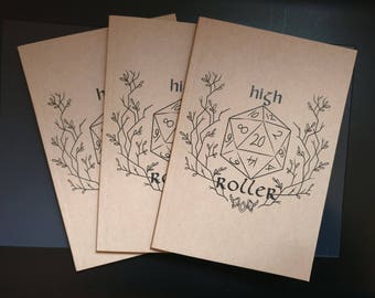 HIGH ROLLER - D&D A6 Notebook