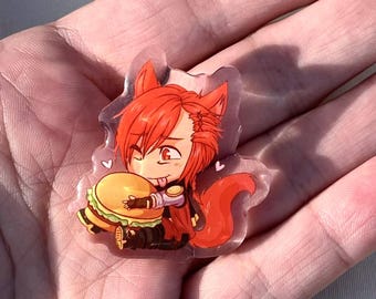 G'raha's Cheeseburger ~ 1.5 inch Acrylic Pin