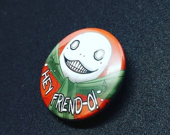 Emil 'Hey Friend-o!' Badge accessory - 32mm