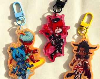 Arcadion Heavy Weight ~ Vamp Fatale / The Xtremes / The Tyrant ~ Pearlescent acrylic charms