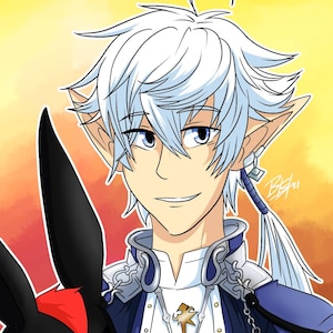 FFXIV - Alphinaud Leveilleur (A4 Art Print)