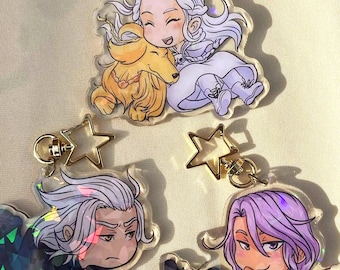 FFXIV Endwalker - Hades/Emet, Hythlodaeus & Venat (ELPIS TRIO) Holographic Acrylic Charms