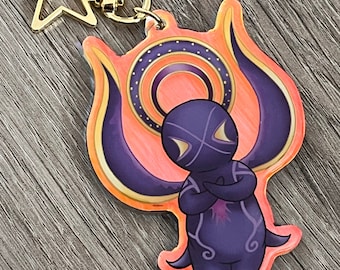 FFXIV Zodiark/Hydaelyn - Double sided Rainbow Acrylic Charm