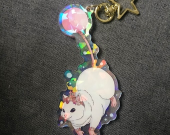 FFXIV Endwalker - Silkie Mount - Acrylic holographic charm