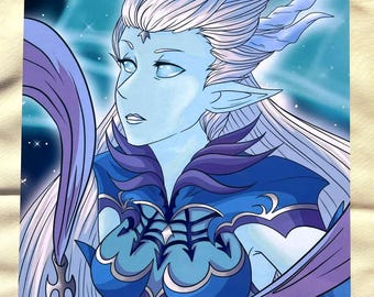 FFXIV - Shiva Primal (A4 Art Print)