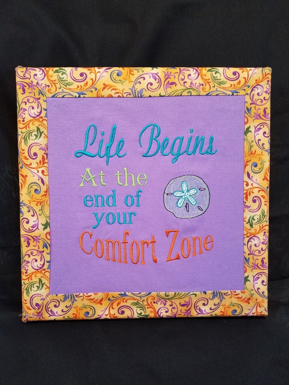 Word Art Life Begins At The End Of Your Comfort Zone Etsy