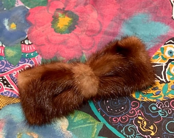 Vintage Brown Mink Fur Hair Clip Vintage 1950s Dark Brown Mink Fur Critter | Mercari main image 4