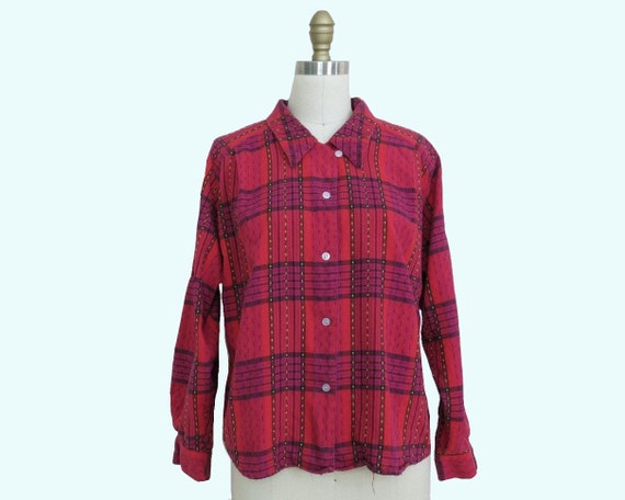 Vintage Calvin Klein Womens Plaid 