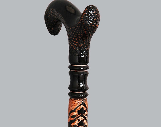 Handmade Wooden Walking Cane Embroidered & Patterned Walking - Etsy