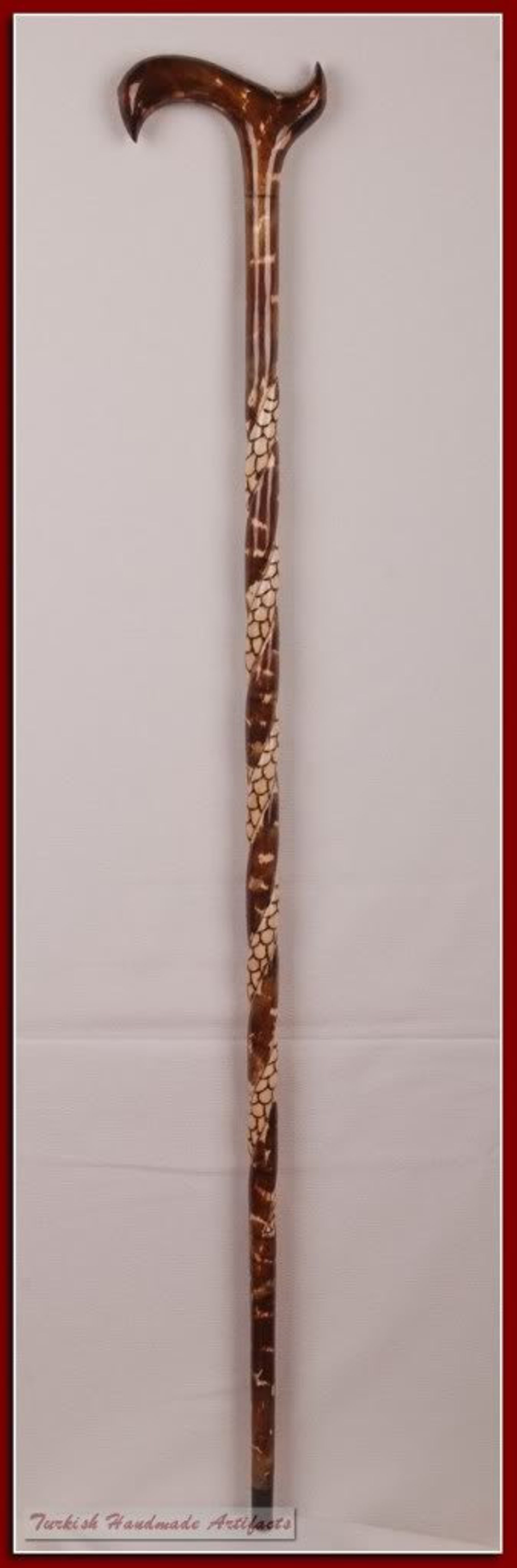 Handmade Wooden Walking Cane Embroidered & Patterned Walking - Etsy