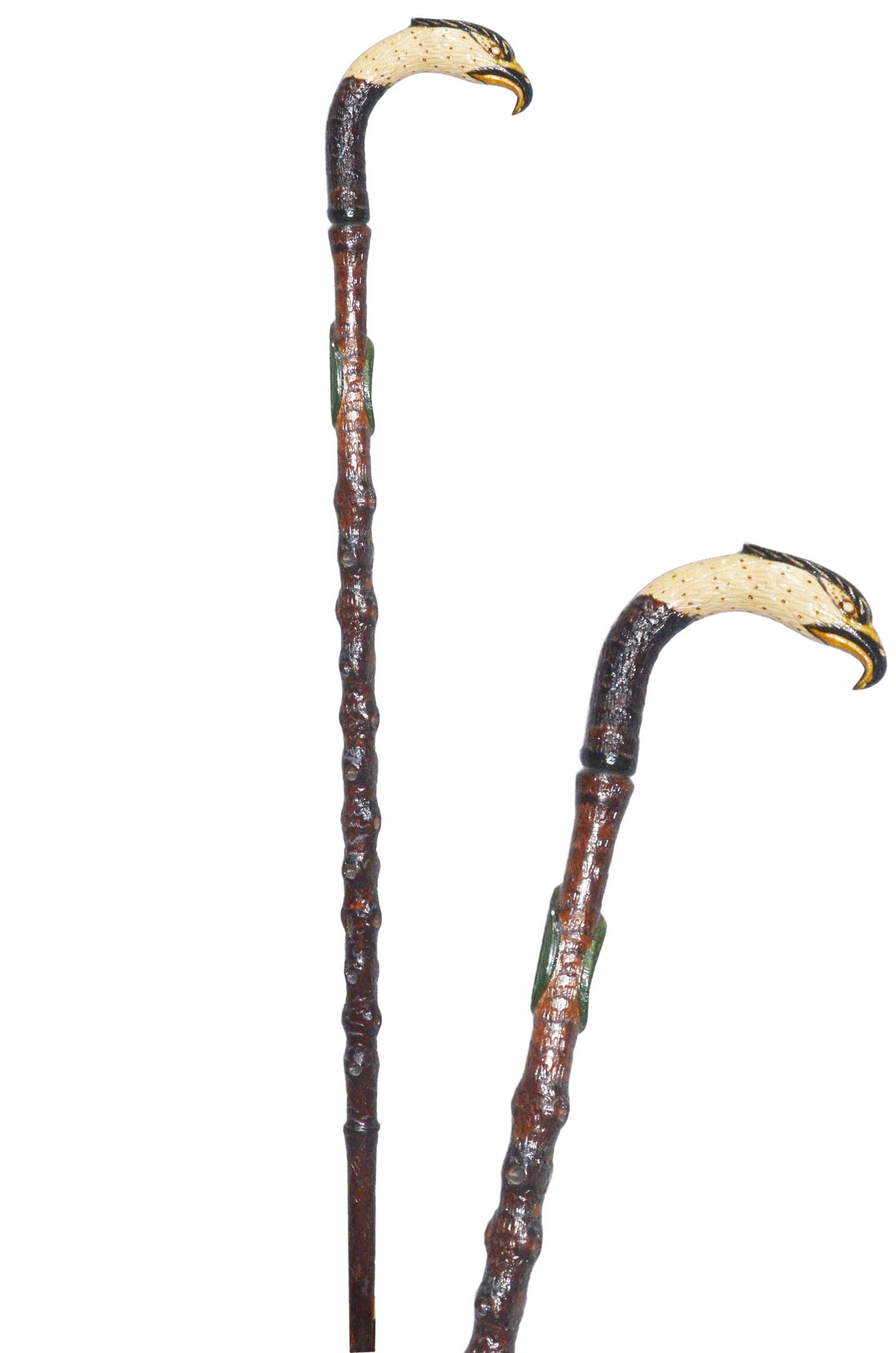 Handmade Wooden Walking Cane | Embroidered & Patterned Walking Stick ...