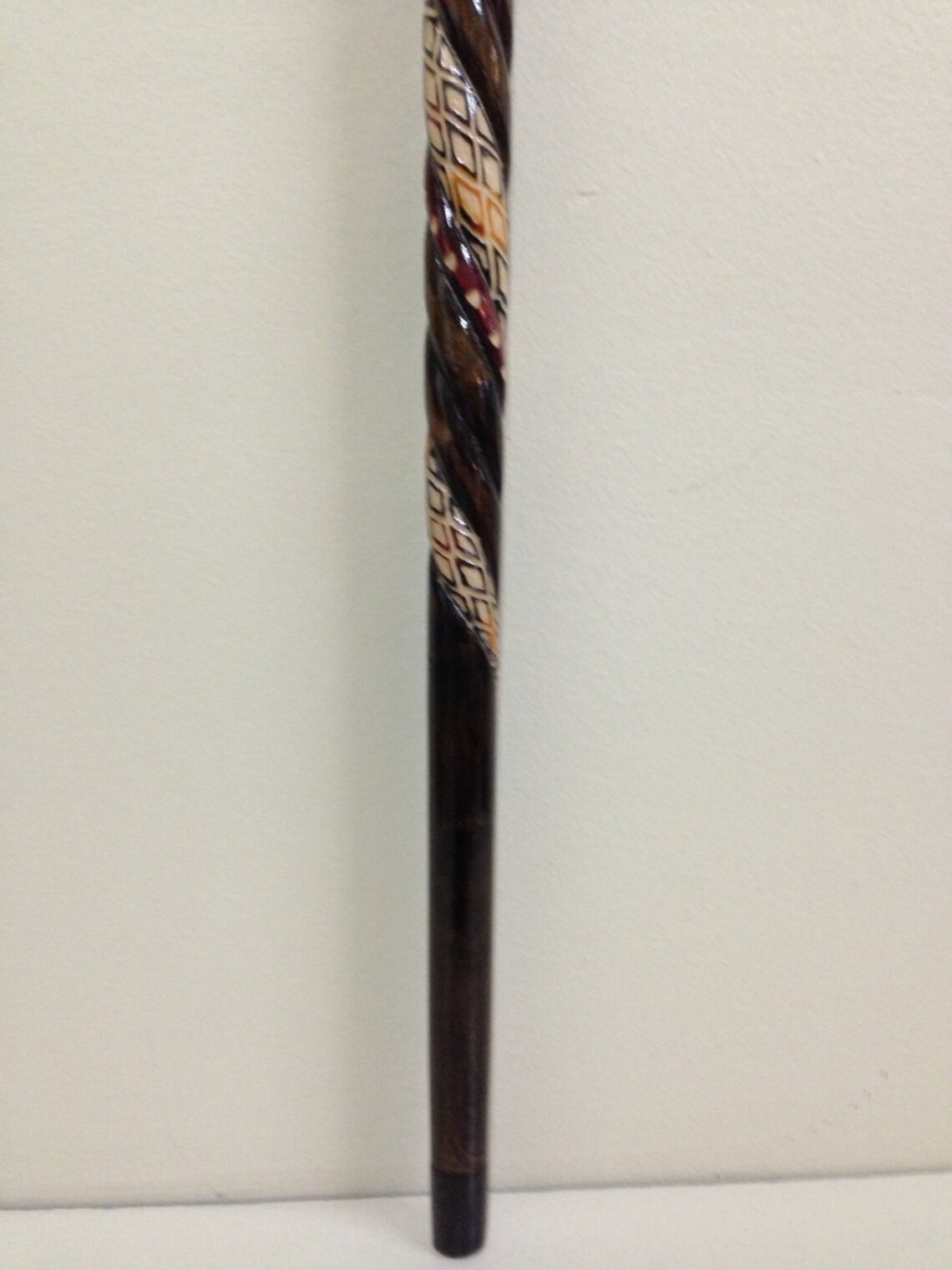 Handmade Wooden Walking Cane Embroidered & Patterned Walking - Etsy
