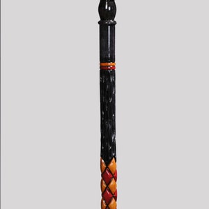 Handmade Embroidered Wooden Walking Cane - Personalized Diamond Shaped Walking Stick - Vintage Rustic Walking Stick for Women and Men