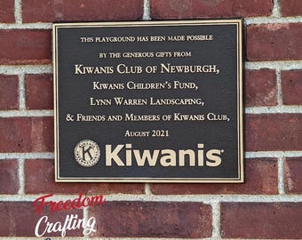Custom Cast Aluminum Metal Sign | Personalized Outdoor Property Plaque | Raised Letter House Address & Business Marker