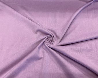 Pastel Purple #90 Double Brushed Polyester Spandex Apparel Stretch Fabric 190 GSM 58"-60" Wide By The Yard