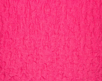 Roze 1" bubble ruche gebreide polyester spandex stretchkleding Ambachtelijke stof rokjurk 52"-54" wijd op maat gesneden