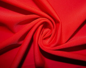 Red #126 Swimwear Activewear 4 Way Stretch Nylon Spandex Solid Apparel Cosplay Craft Fabric 56"-58" Wide By The Yard