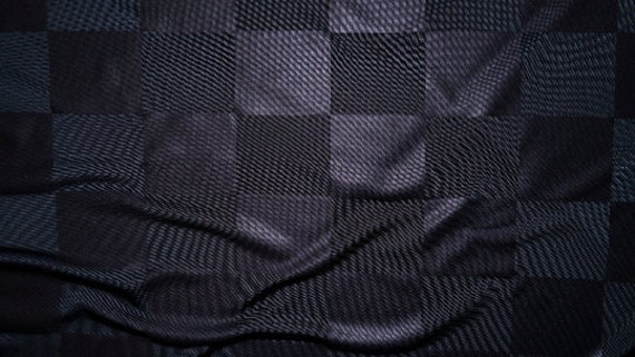 Checkerboard Matte Pleather Faux Leather Stretch Vinyl Polyester Spandex  190 GSM Apparel Craft Fabric 5860 Wide by the Yard 