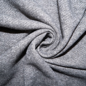 Heather Gray French Terry #18 100% Cotton Apparel Fabric Medium Weight Soft 58"-60" Wide By The Yard
