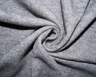 Heather Gray French Terry #18 100% Cotton Apparel Fabric Medium Weight Soft 58"-60" Wide By The Yard