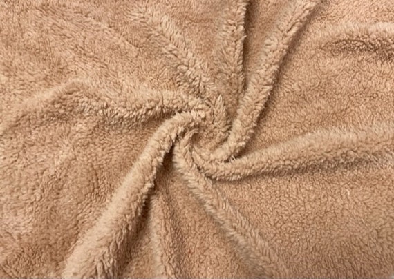 FREE SHIPPING 15 YARDS Camel Faux Fur Fabric Long Pile Mongolian