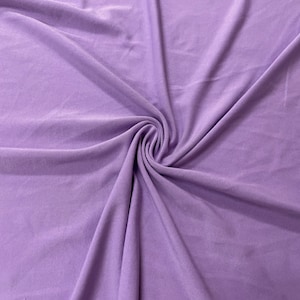 Lilac #74 Double Brushed Polyester Spandex Apparel Stretch Fabric 190 GSM 58"-60" Wide By The Yard