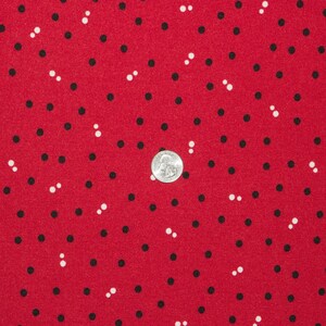 Estampado de lunares Ponte Di Roma n.° 44 Tejido de poliéster y elastano de punto doble elástico de peso medio para manualidades, 58 a 60 pulgadas de ancho, cortado a medida imagen 2