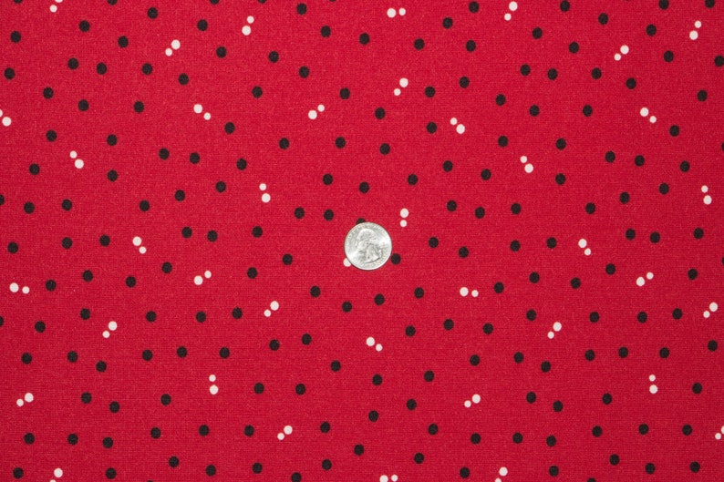 Estampado de lunares Ponte Di Roma n.° 44 Tejido de poliéster y elastano de punto doble elástico de peso medio para manualidades, 58 a 60 pulgadas de ancho, cortado a medida imagen 2