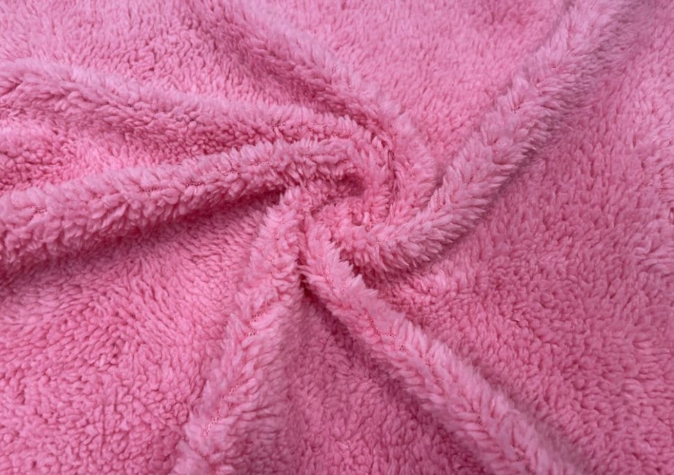 Minky Fabric Baby Pink Girls Piece Faux Fur Soft Solid 30x31