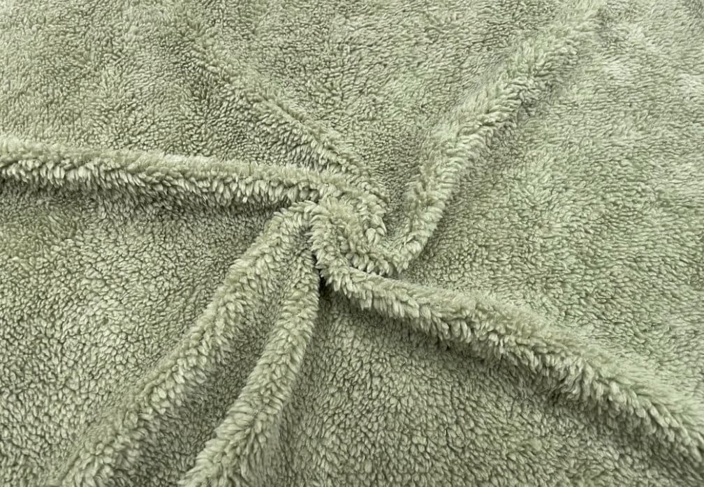 Sage Green Sherpa Faux Fur #36 100% Polyester Medium Pile Super Soft S –  Fabrics Universe