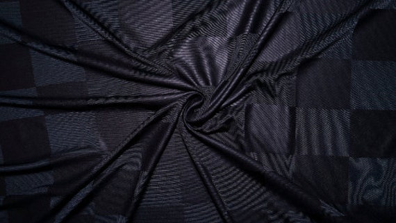 Black Matte Pleather Faux Leather Stretch Vinyl Polyester Spandex 190 GSM  Apparel Craft Fabric 58-60 Wide By The Yard