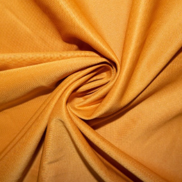 Mustard #29 Scuba Techno Double Knit 2-Way Stretch Polyester Spandex Apparel Craft Fabric 58"-60" Wide By The Yard