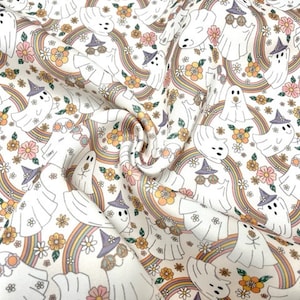 Sunglasses Rainbow Ghost Super Scuba Techno Print #102 Double Knit Stretch Fabric Poly Spandex Apparel Craft Fabric 58&quot;-60&quot; Wide By The Yard