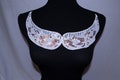 White Sequin Applique #65 Sew-On Patch for Clothing Dresses, Costumes, Accessories