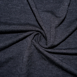 2 Tone Charcoal French Terry #68 Polyester Rayon Spandex 215 GSM Apparel Fabric Stretch Medium Weight Soft 58"-60" Wide By The Yard
