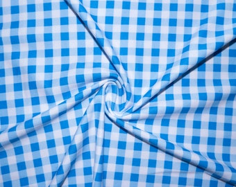 gingham jersey fabric