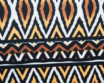 Ethnic Ponte Di Roma Print #17 Double Knit Polyester Spandex Stretch Medium Weight Apparel Craft Fabric 58"-60" Wide By The Yard