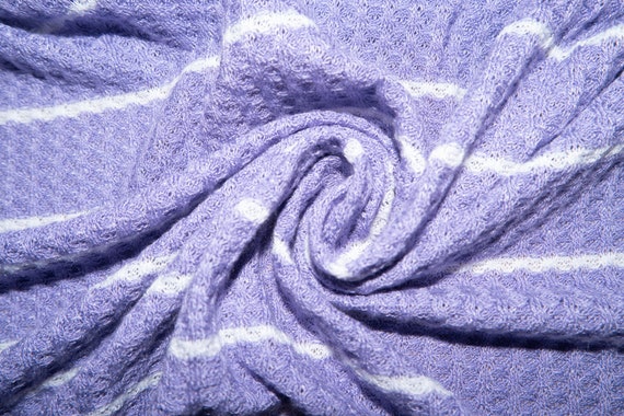 Lavender Waffle Sweater Knit 48 Yarn Dyed Poly Rayon Spandex 210 GSM Fabric  Medium Weight 5860 Wide by the Yard -  Canada
