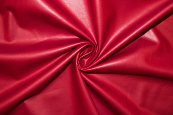 Red faux cheap leather fabric