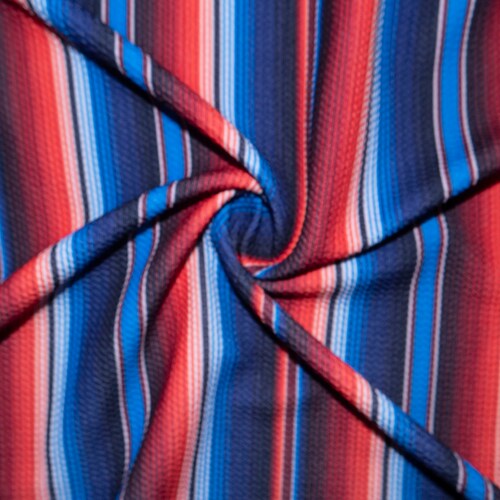 Sarape Bullet Print #286 Ribbed Scuba Techno Double Knit 2-Way Stretch Poly Spandex Apparel Craft Fabric 58"-60" Wide BTY