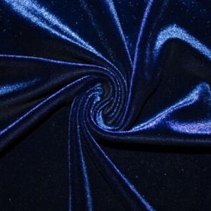 MaiMaiSuan Royal Blue Velvet Fabric by The Yard,3 Yards 60 Wide Soft Stretchy Velvet Cloth for Upholstery Sofa Chair Cover,DIY Sewing,Costume,Craft