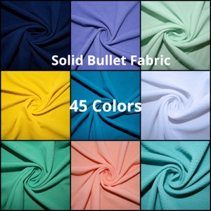 45 Colors Bullet Listing #2 Ribbed Scuba Techno Double Knit 2-Way Stretch Polyester Spandex Apparel Craft Fabric 58"-60" Wide By The Yard
