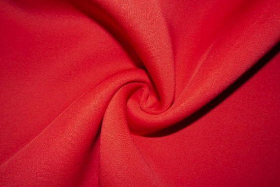 Red #03 Super Techno Neoprene Double Knit 2-way Stretch Fabric