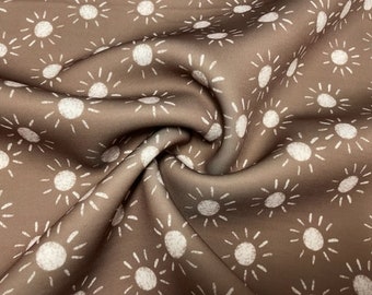 Brittany Frost Designs Neutral Sun Super Scuba Techno Print #148 Double Knit Stretch Fabric Poly Spandex Fabric 58"-60" Wide By The Yard