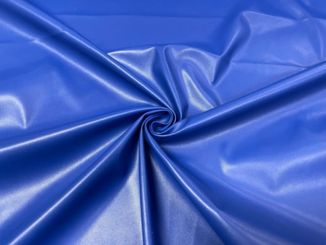 Royal Blue Matte Pleather 13 Faux Leather Stretch Vinyl PU Polyester