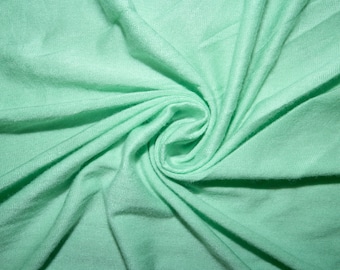 Winter Green Jersey Knit #62 Rayon Modal Spandex Lycra Stretch Apparel Craft Fabric Photography 58"-60" Wide By The Yard
